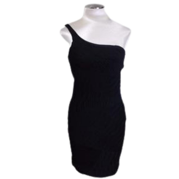 Torn by Ronny Kobo One Shoulder Black Dress - Picture 1 of 12